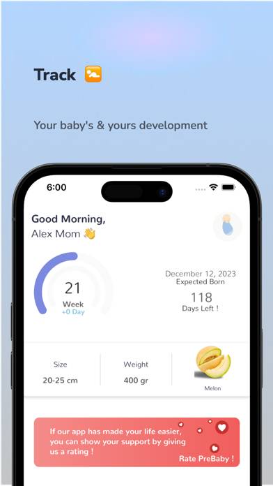 Pregnancy Tracker PreBaby screenshot