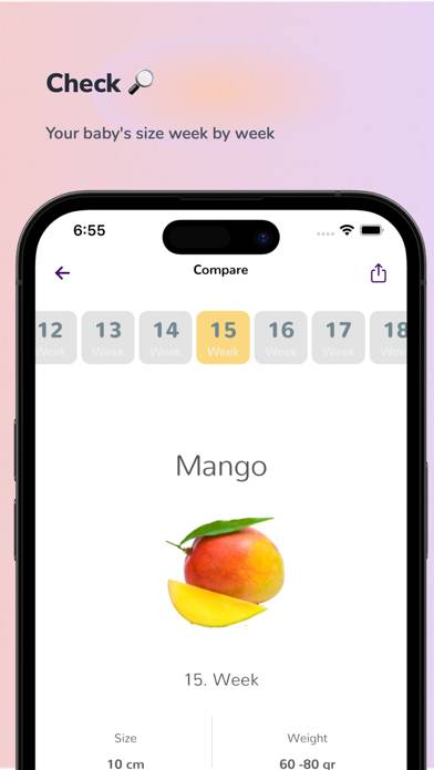 Pregnancy Tracker PreBaby App screenshot