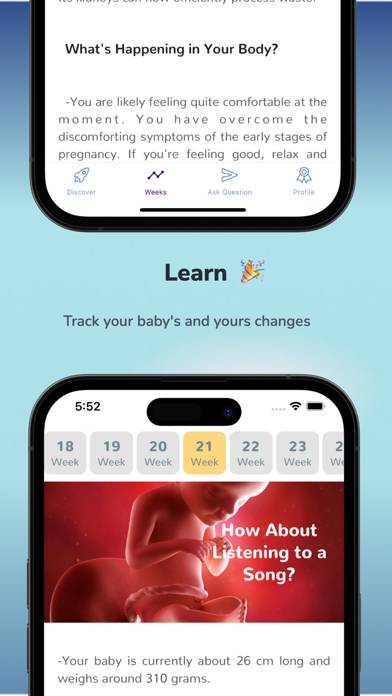 Pregnancy Tracker PreBaby App screenshot
