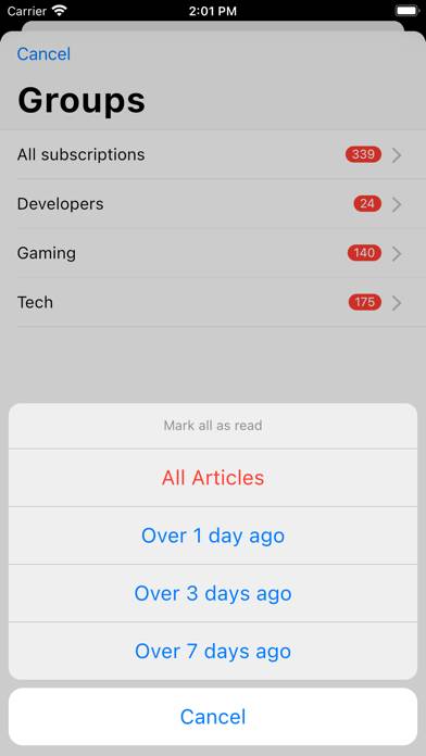Fluent Reader Lite Captura de pantalla de la aplicación #5