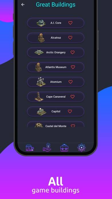 FoE Companion App skärmdump