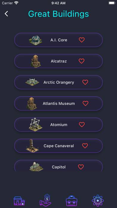 FoE Companion App skärmdump