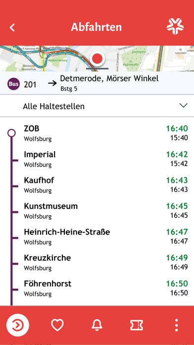 WVG App Bildschirmfoto