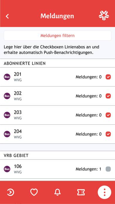 WVG App App-Screenshot