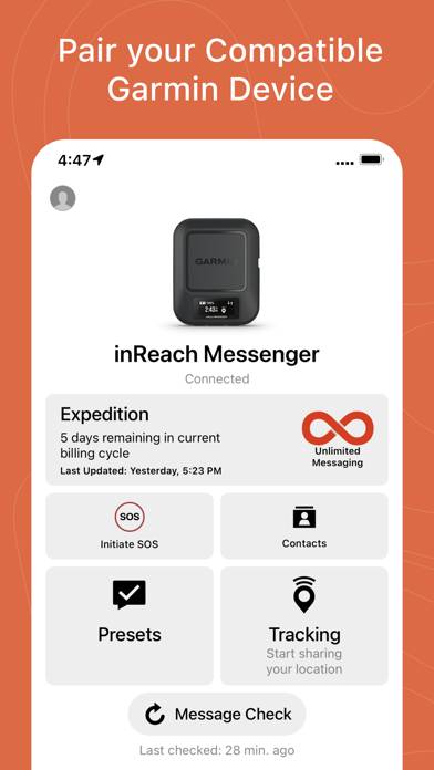 Garmin Messenger™ Captura de pantalla de la aplicación #3