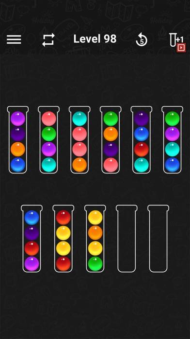 Ball Sort Color Water Puzzle Скриншот приложения #1