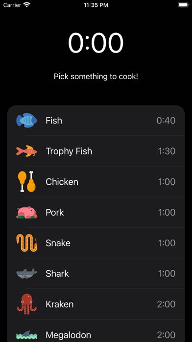 Sea of Thieves Cooking Timer App skärmdump #2