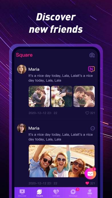 Peach Video-live video chat App-Screenshot
