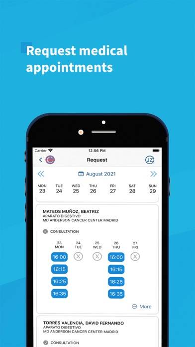 MD Anderson Madrid Captura de pantalla de la aplicación #3