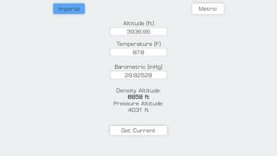 Density Altitude Meter App skärmdump