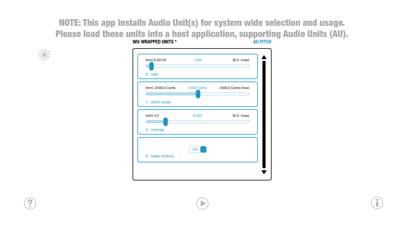 WU: AUPitch (AudioUnit) Captura de pantalla de la aplicación #3