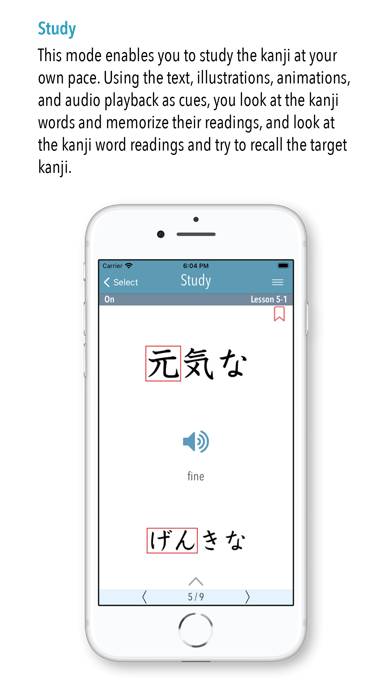GENKI Kanji for 3rd Ed. Captura de pantalla de la aplicación #3