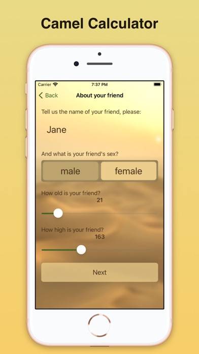 Camel Value Calculator Schermata dell'app #1