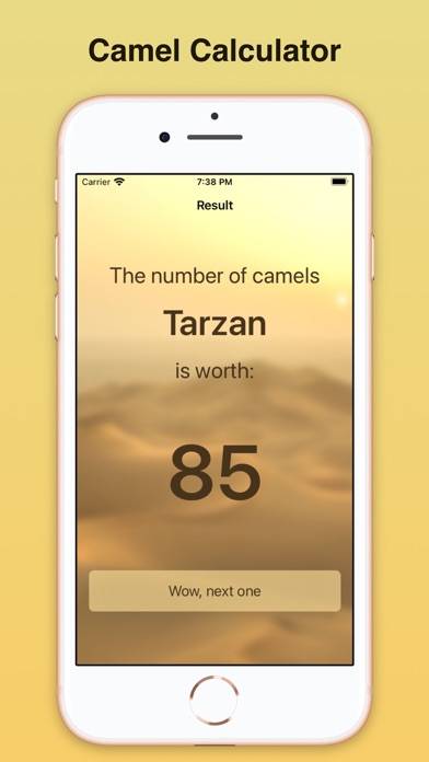 Camel Value Calculator App screenshot #3