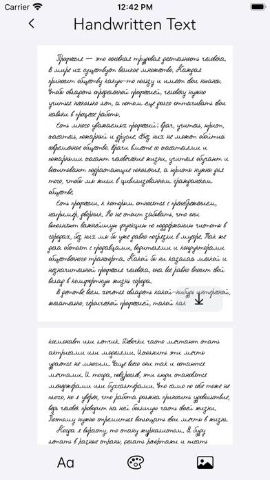 Handwritten Text App screenshot #3