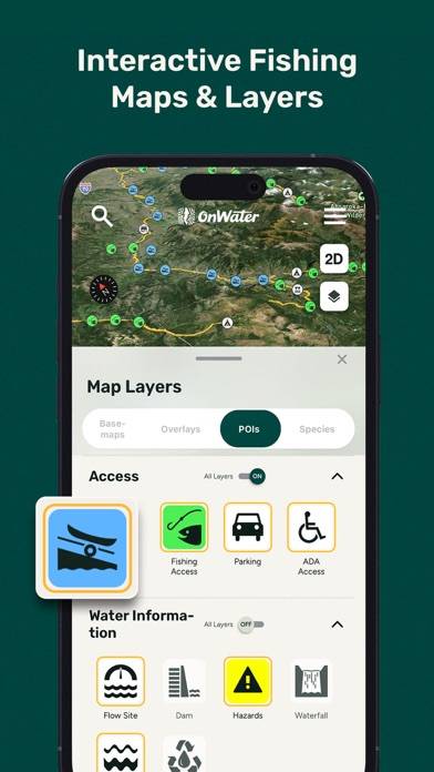 OnWater Fish App screenshot