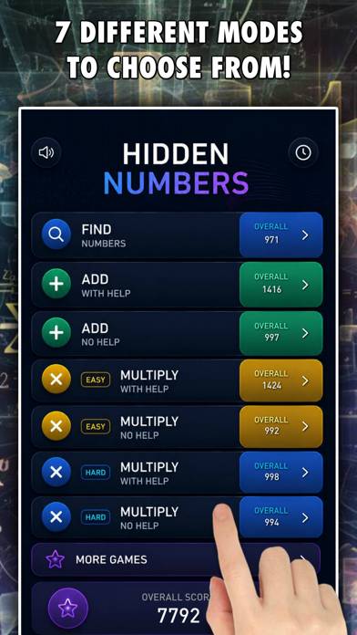 Hidden Numbers: Math Game PRO game screenshot