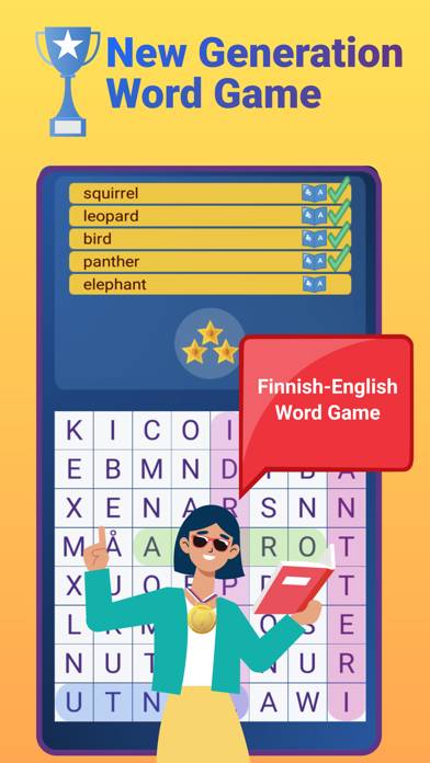 Finnish English Word Game Schermata dell'app #1