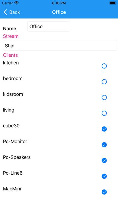 Snapcast Client App skärmdump #2