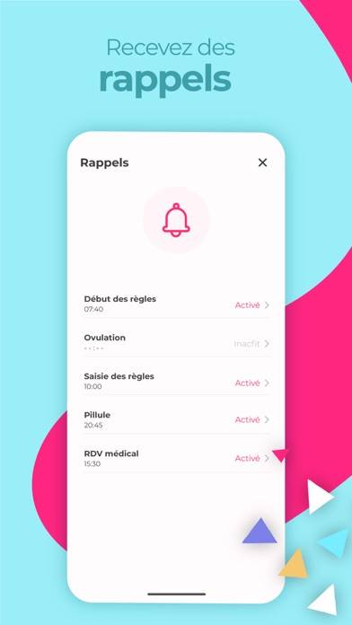 Laïa, suivi des règles & cycle capture d'écran #4