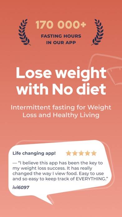 FastEasy: Intermittent Fasting Schermata dell'app #1
