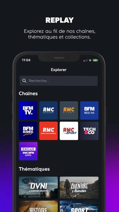 RMC BFM Play–Direct TV, Replay Capture d'écran de l'application #3