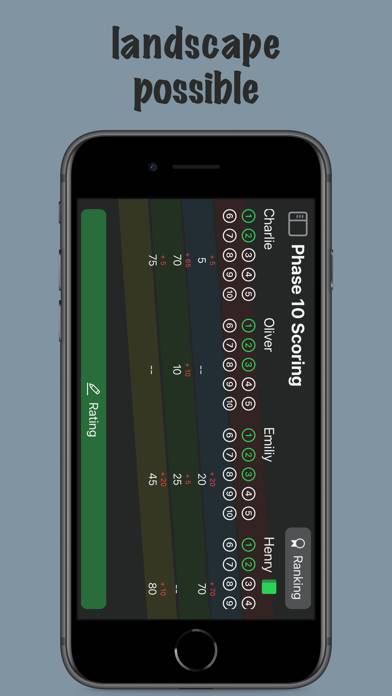 Phase 10 Scoring App-Screenshot #2