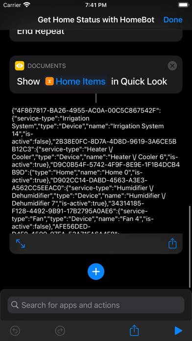 HomeBot for Shortcuts Capture d'écran de l'application #5