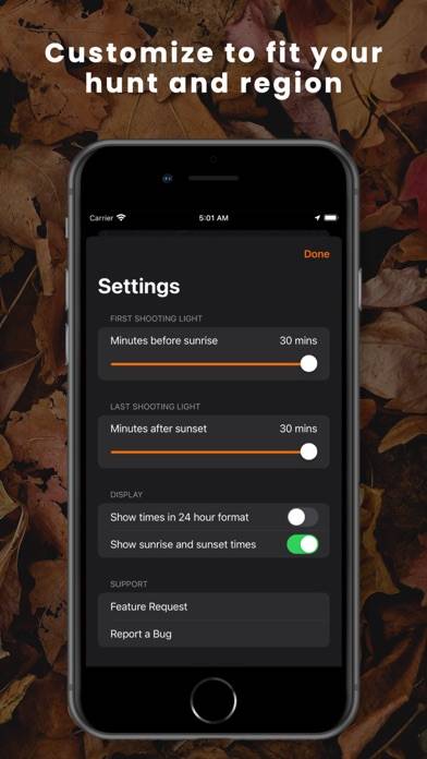 Shooting Light: Hunt Clock App screenshot