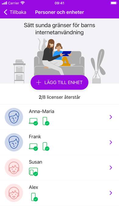 Telia Trygg App skärmdump