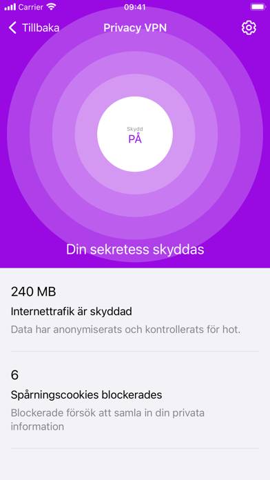 Telia Trygg App skärmdump