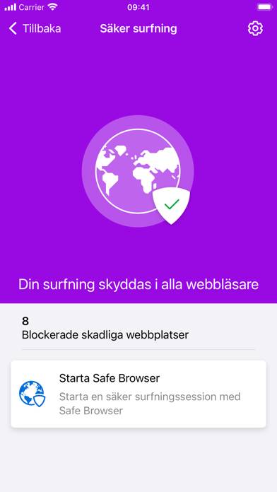 Telia Trygg App skärmdump