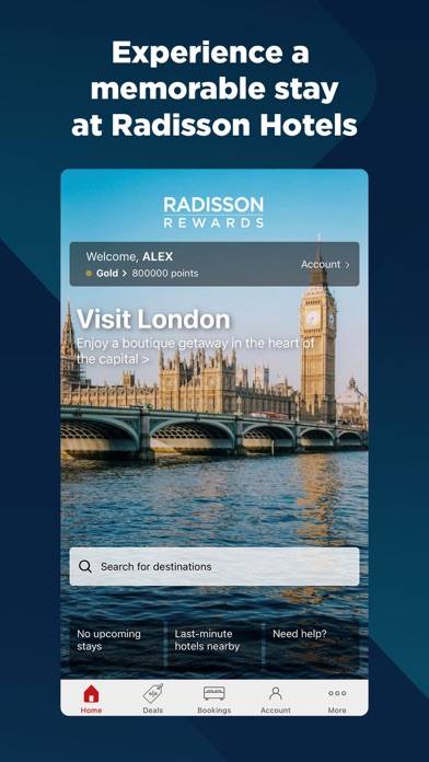 Radisson Hotels room bookings Скриншот приложения #2