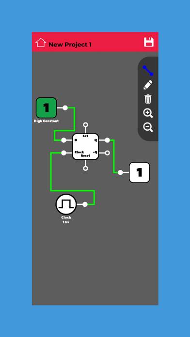 Logic Circuit Simulator Capture d'écran de l'application #4