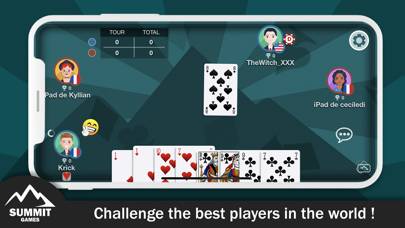 Belote online card game App screenshot #1
