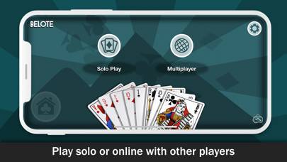 Belote online card game App screenshot #2