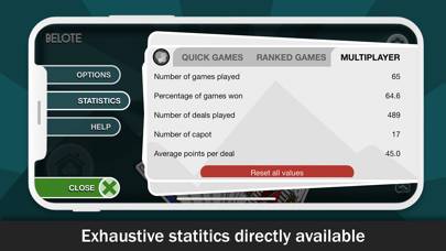 Belote online card game Capture d'écran de l'application #4
