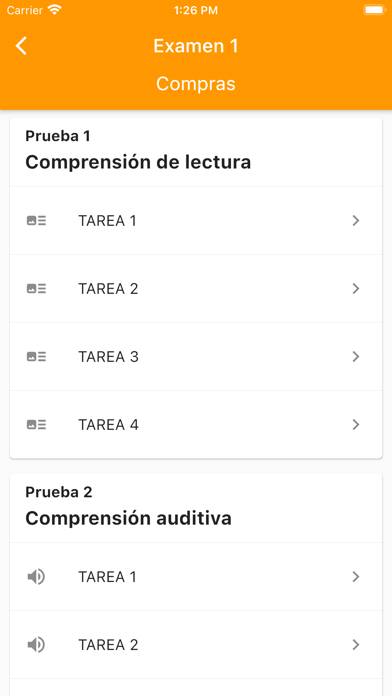 DELE A2 Spanish Captura de pantalla de la aplicación #2