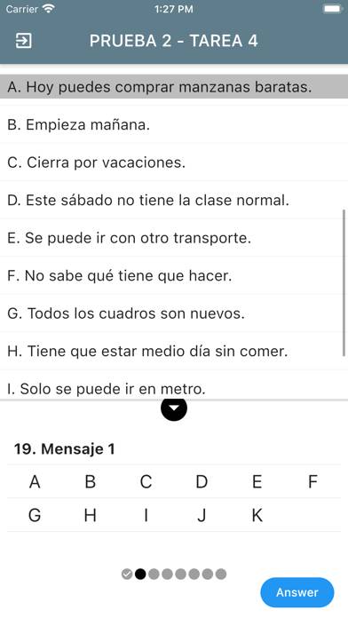 DELE A2 Spanish Captura de pantalla de la aplicación #5