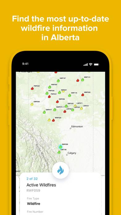 AB Wildfire Status App-Screenshot #1