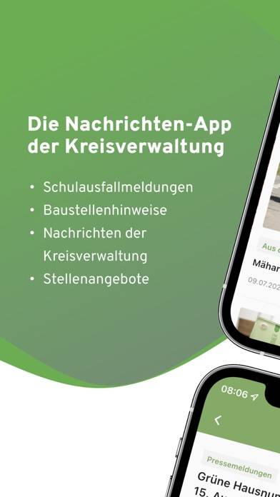 Landkreis Osnabrück aktuell Bildschirmfoto