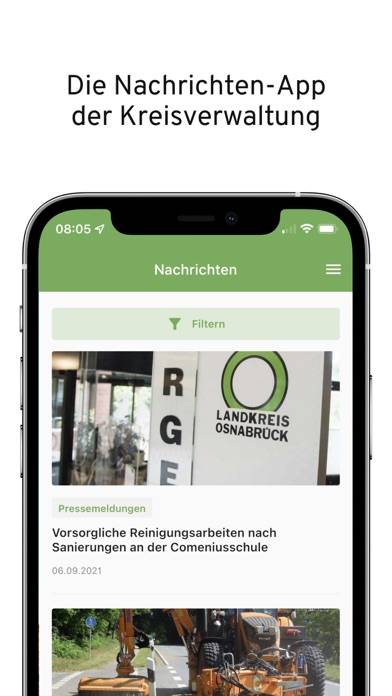 Landkreis Osnabrück aktuell Bildschirmfoto #3