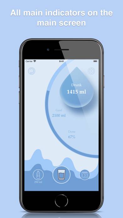 Water tracker App screenshot #2