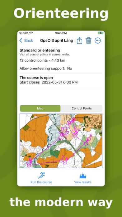 GPS Orienteering Captura de pantalla de la aplicación #1