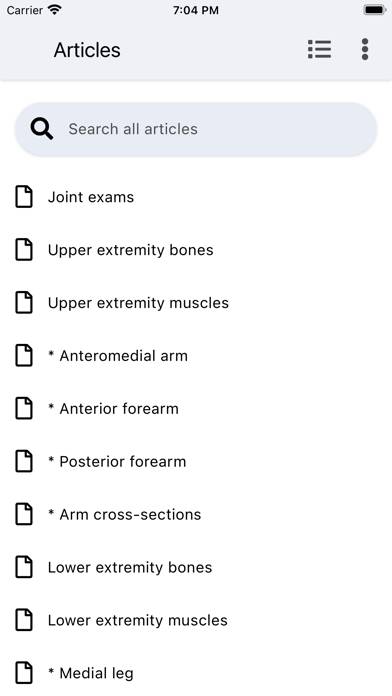 Orthopedic Anatomy App screenshot