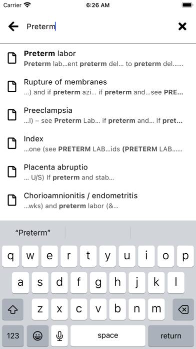 Obstetric Urgency/Emergency App screenshot #4