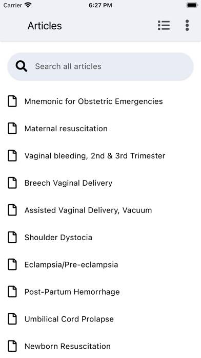 Obstetric Emergency Mnemonics App screenshot #2