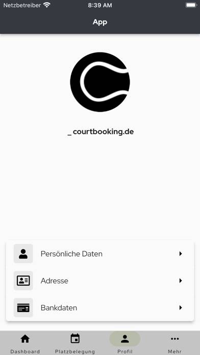 Courtbooking.de App-Screenshot #5