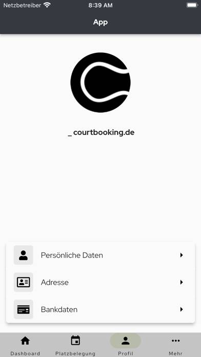 Courtbooking.de App screenshot #5