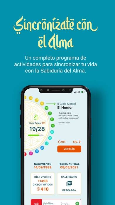 Días del Alma Captura de pantalla de la aplicación